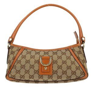 Gucci Beige GG Abbey D Ring Handbag 136013
